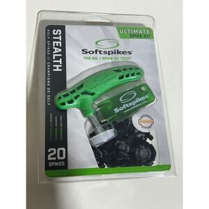 Softspikes Stealth Ultimate Spike Kit 20 PINS Golf Spikes with Wrench Tool Green